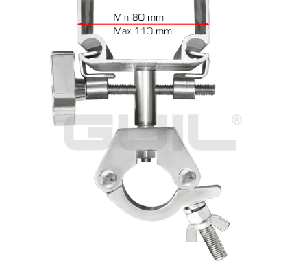 Beam clamp adaptor for marquees with an alumi. coupler to hold tubes -  ABZ-56