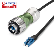 Optical signal connector LC / IP67-CNLINKO DH24-F0-LC-LC-3M-001 