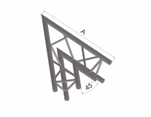 Two way angle for triangular farm 45º