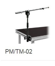 PM/TM-02 MINI MICROPHONE STAND WITH BOOM ARM. STAGE CONNECTOR INCLUDED