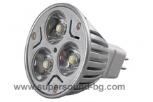 LED Лампа MR16 3 X 1W Студено Бяла