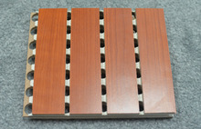 Wood 5-layer acoustic composite panel with groove