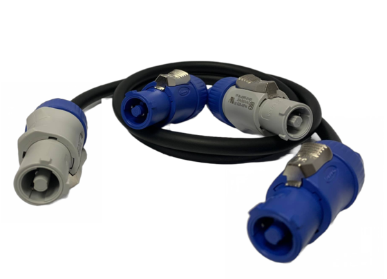 PowerCON кабел - 5.0 метра H05RR-F, 3 Pin CNLINKO in / out