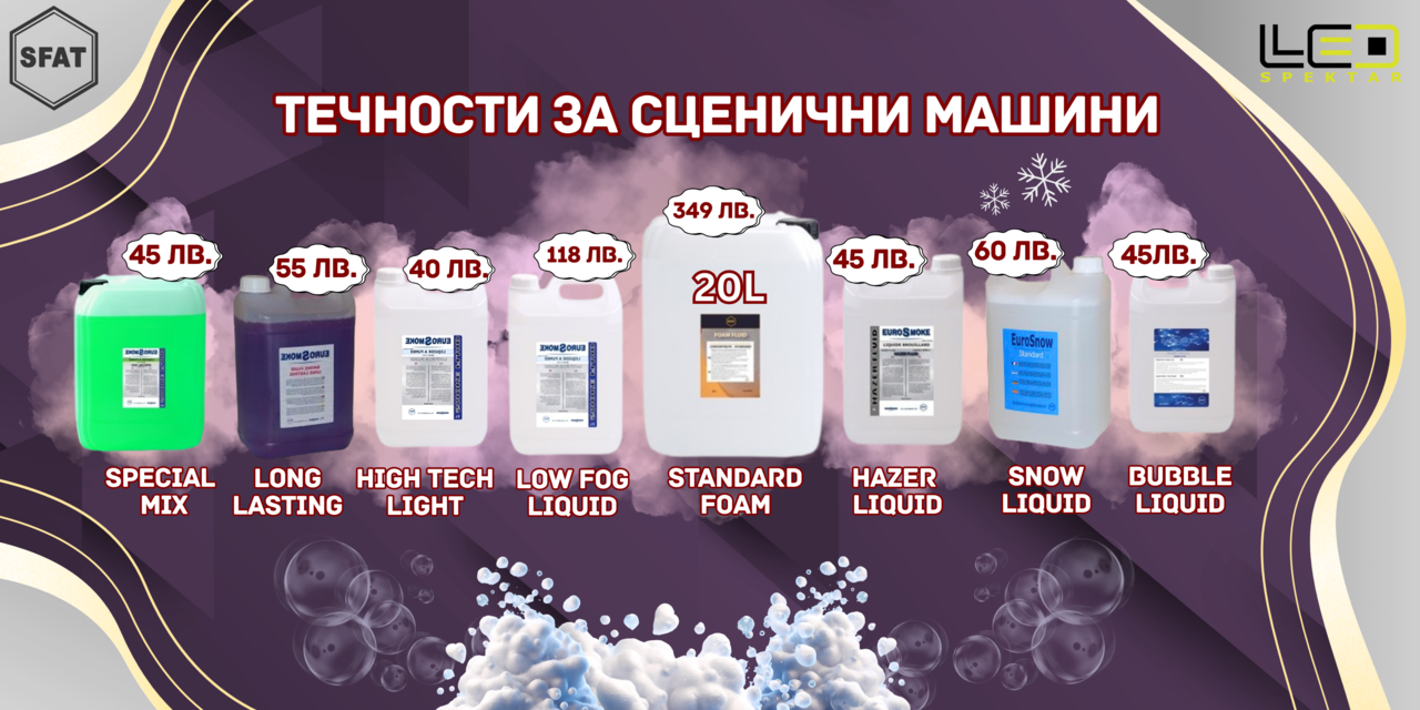 Течности за машини за сценични ефекти