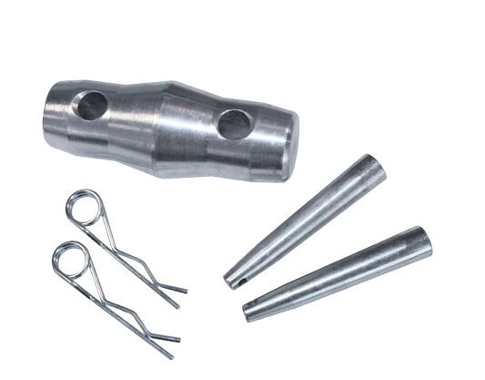 Connector set for wedge-shaped truss