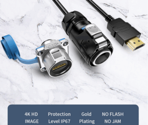 HDMI конектор, IP67 - LP24-HDMI-MP-MP-1M-001 - CNLINKO