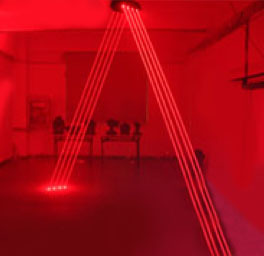 Moving head red laser 1600mW(650nm) 8 lens fat beam