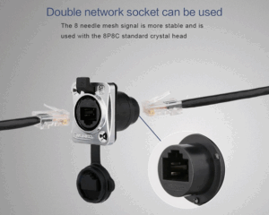Signal connector RG45 female contact YT-RJ45-JSX-16-001 - CNLINKO