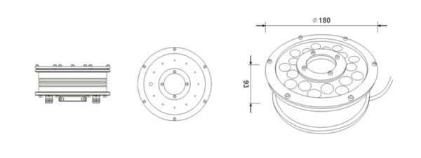 DMX waterproof LED lighting 12W - Image 2