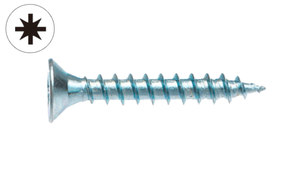 Screw for wood and chipboard, SEKO, vZn, ф 4 x 70 - Image 2