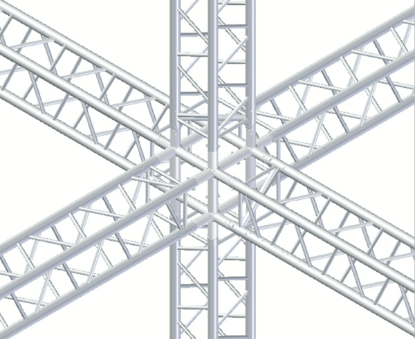 Box corner to join square trusses (ref. TQN290) For 29 x 29 cm truss - Image 2