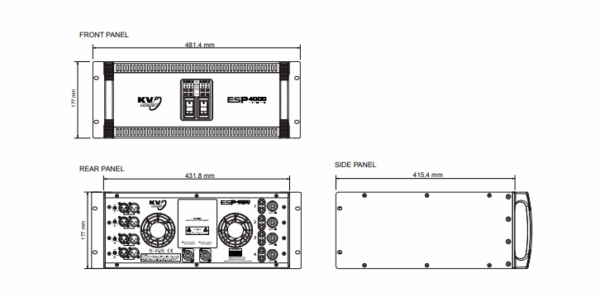 ESP4000 - Rack mounted, high definition amplifier - Image 9