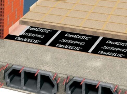 Sound insulation system TriACUSTIC for floating floor against impact and air noise