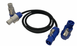 PowerCON cable - 10 meters H05RR-F, 3 Pin CNLINKO in / out