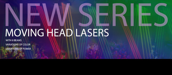 New models moving lasers heads with 8 beams