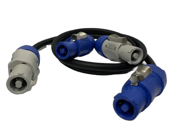 PowerCON кабел - 3.0 метра H05RR-F, 3 Pin CNLINKO in / out