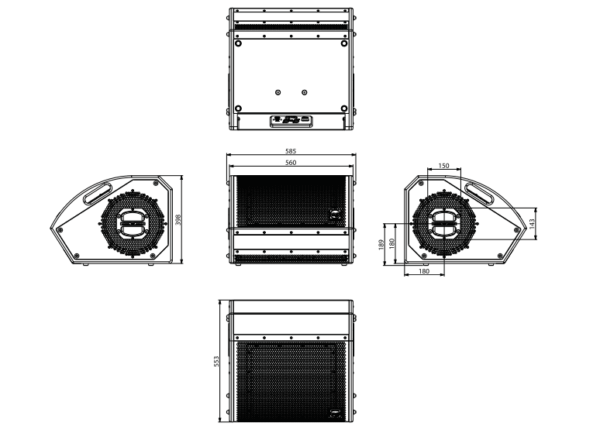 ESM312 - 3 посочен монитор с пълен обхват и висока мощност - Image 12