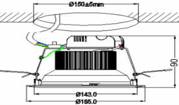 LED lamp 16W-CL 1 SAMSUNG SMD 5630 - Image 2