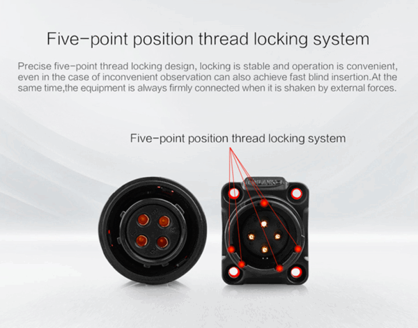 Power connector 3PIN IP67 male YM-20-CO3PE-02-001 - CNLINKO - Image 4