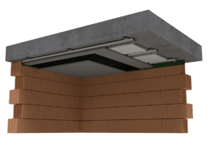 Ceiling sound insulation system OMEGA UP Rw = 62dB