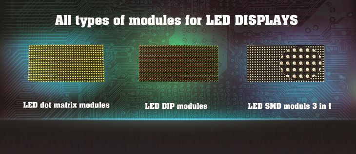 Delivery of modules for LED displays