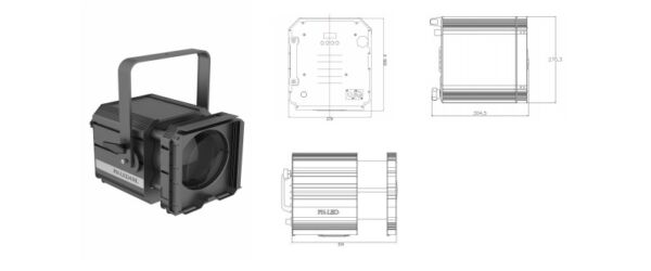 LED Пълноцветен ZOOM френелов прожектор RGBAL 250W - Image 4