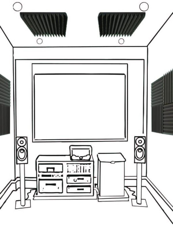 Acoustic panel with wedge shaped FOAM WEDGES 5 - Image 2