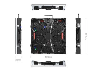 LED SMD Indoor Rental Cabinet P2.97mm 500/500 mm