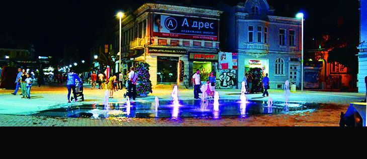 Control of dry fountains in Varna