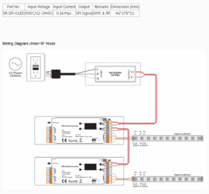 DMX Decoder SR-SPI - OLED