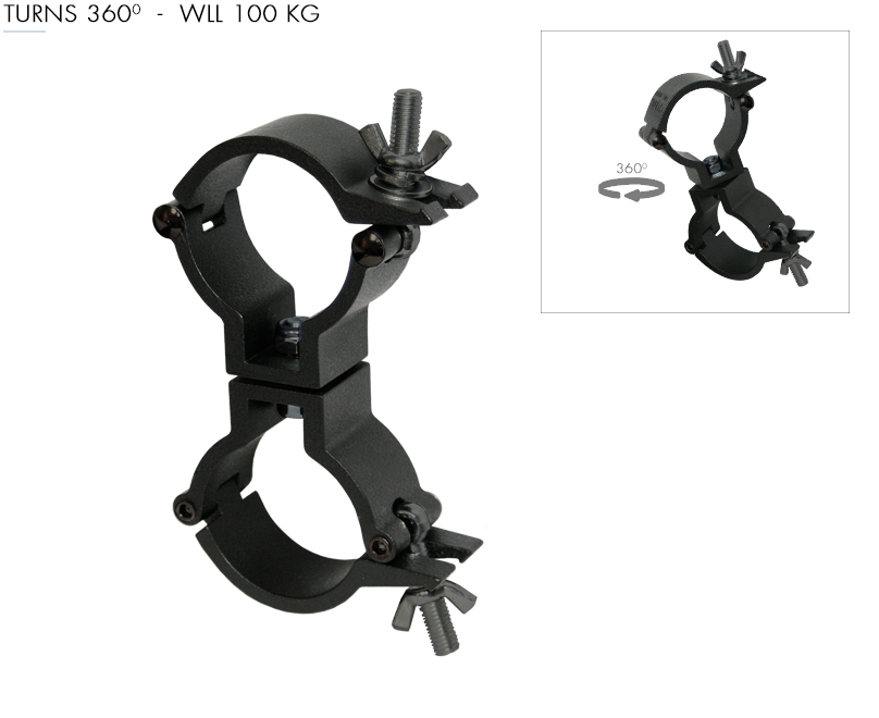 Light-weight 360º swivel clamp coupler ABZ-21