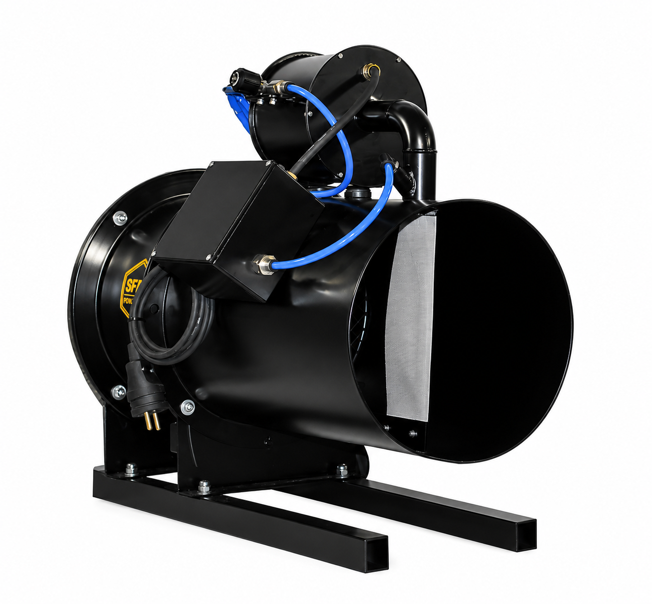 Професионална машина за сняг SFAT Energy Snow 250 с DMX 512 контрол – компактна snow machine за филмови продукции, телевизионни и шоу програми, дискотеки и сценични ефекти, с дистанция на изстрелване 7–8 метра, асинхронен двигател 0.25kW, IP65 защита и регулируема скорост на снежния ефект.