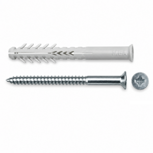Universal frame dowel with screw MEA HBR SP, Ф 8 x 80 - 25 pcs.