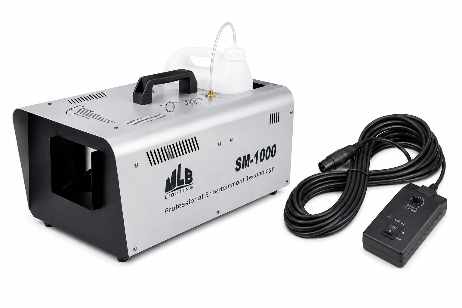 Професионална машина за сняг MLB SM-1000 1000W с дистанционно управление – висококачествена snow machine за сценични ефекти, DJ партита, клубове, театри, коледни събития и професионални зимни декорации.