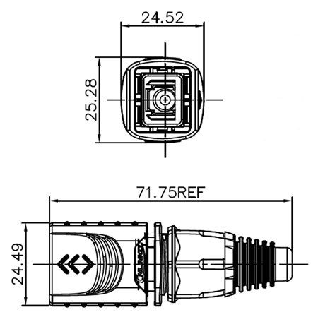 Signal connector YT-RG45-CPE-05-001 - CNLINKO - Image 2