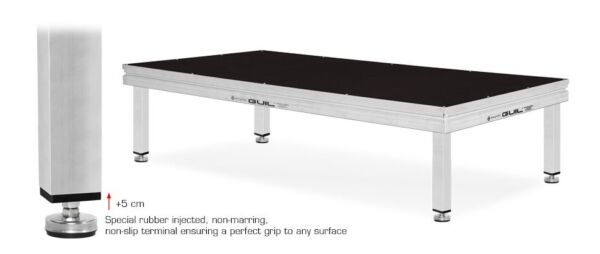 Leg with fixed height and steel level PTA5-N / 80 (50x50mm) - Image 3