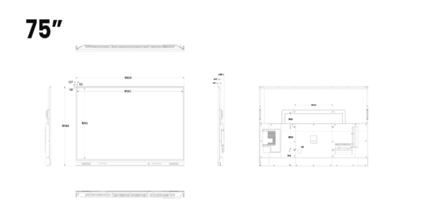 Интерактивен Сензорен Дисплей YLX6 Pro 75" - Image 2