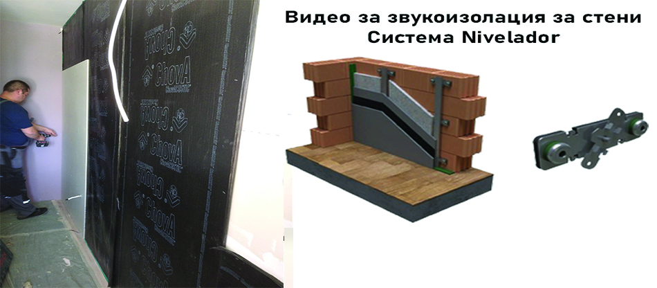 Sound insulation of a wall with Nivelador system - video