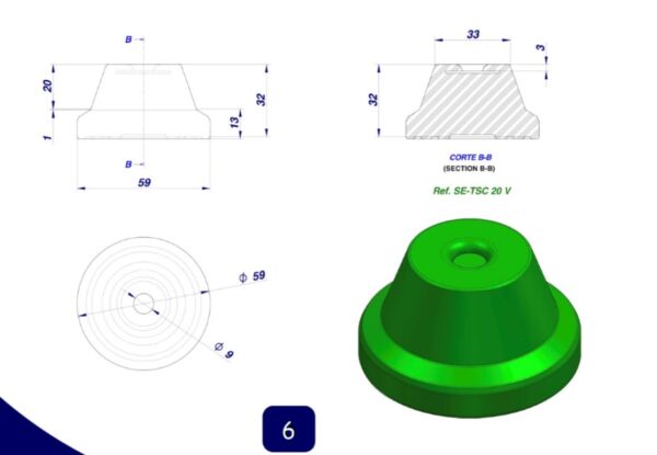 Демпфер за олекотен акустичен под TSC-20V - Image 9