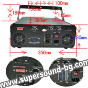 4W RGB 25kpss ILDA Анимационен лазер
