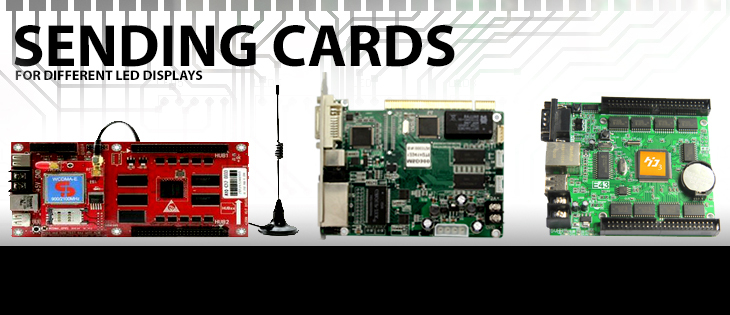 Control cards for different types of LED screens