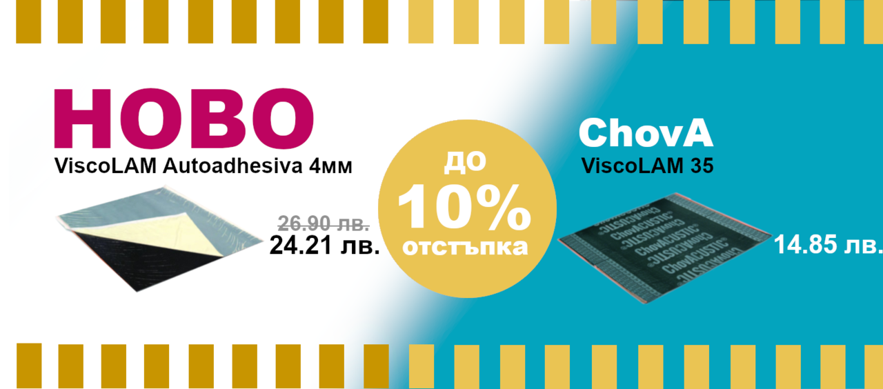 Звукоизолационни мембрани от Chova на промоционални цени!