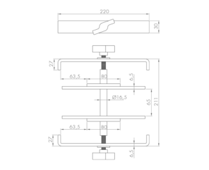 TMU-08 4-leg Clamp