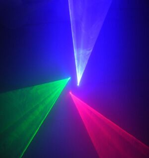 RGB three tunnel laser 350mW