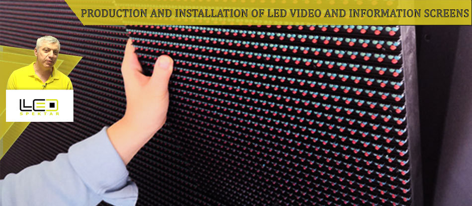 Видео презентация на LED SMD екран с пиксел P6