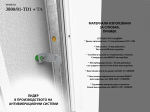 Окачвач за стена 3800/01-TD1 + TA