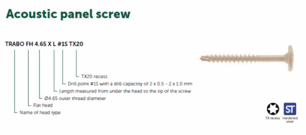 Acoustic panel screw - Image 5
