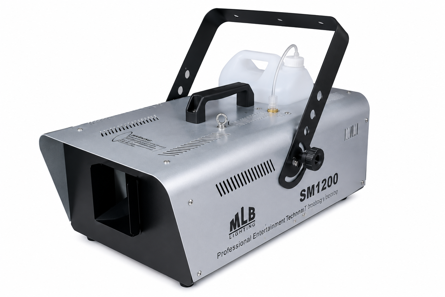 Професионална машина за сняг Malanbao SM1200 1200W – мощна snow machine за сценични ефекти, клубове, DJ партита, коледна декорация, театри и събития, с висок дебит на снежен ефект и професионална монтажна скоба.