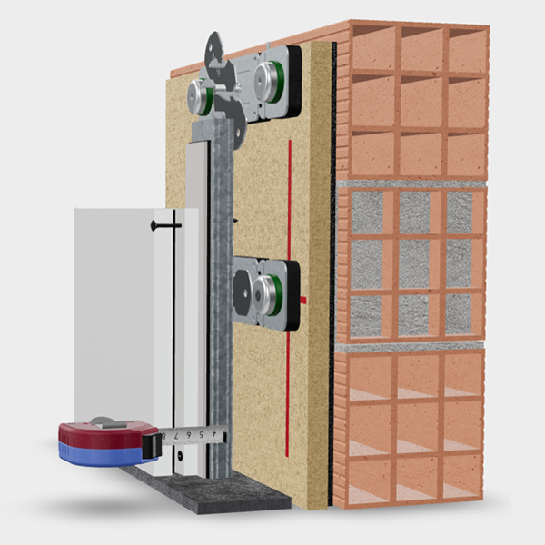 In front of a wall siding - Image 2