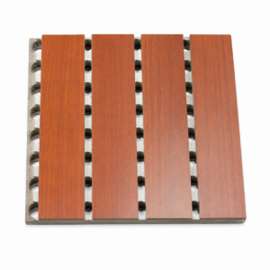 Wood 5-layer acoustic composite panel with groove